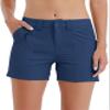 Willit Women's Golf Hiking Shorts Quick Dry Athletic Casual Summer Shorts with Pockets 4.5 in Navy Blue 8 view 2