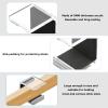 Cosmos 1 Pair Hockey Stick Wall Mount Rack - Horizontal Display Holder & Storage Organizer Hanger for Ice Hockey Stick, Space-Saving Display Bracket with Anti-Scratch Pad (Transparent Clear) view 2