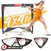 NET PLAYZ 4 x 4 x 4 Feet Lacrosse Goal Fast Install, Fiberglass Frame, Lightweight, Foldable, Portable, Carry Bag Included, Black,NOH445402021 view 1