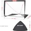 NET PLAYZ 4 x 4 x 4 Feet Lacrosse Goal Fast Install, Fiberglass Frame, Lightweight, Foldable, Portable, Carry Bag Included, Black,NOH445402021 view 2