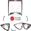 NET PLAYZ 4 x 4 x 4 Feet Lacrosse Goal Fast Install, Fiberglass Frame, Lightweight, Foldable, Portable, Carry Bag Included, Black,NOH445402021 view 4