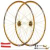 Wheelset Mountain Bike Wheelset 26inch,Double Wall Rim 32 Holes Quick Release Disc Brake Bearing Compatible 7/8/9/10 Speed Road Wheel (Color : Gold, Size : 26INCH) view 1