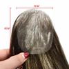 Healthlif Thin Skin V-Looped Bald Spot Hair Patch Natural Hair Replacement 6CM X 4CM Hair Unit 100% Remy Human Hair Transparent Skin Toupee Hair Patch Hair Systems 14'' 2#Darkest Brown view 3