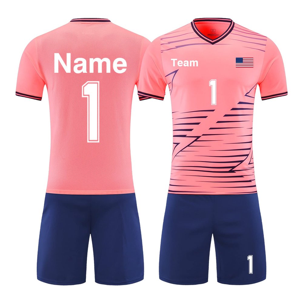Custom Soccer Jersey and Shorts for Kids Adults Men Women Customize with Your Name Team Number Logo