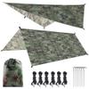LSOAARRT Hammock Rain Fly Lightweight Waterproof Tent Tarp Camping Backpacking Tarp Shelter 10x10ft Camping Accessories (Camouflage) view 1