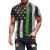 QWENTMTNTY Mens Graphic T-Shirts Patriotic Muscle Short Sleeve Tees Summer Athletic Fitness American Flag Personality Shirt view 1