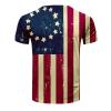 QWENTMTNTY Mens Graphic T-Shirts Patriotic Muscle Short Sleeve Tees Summer Athletic Fitness American Flag Personality Shirt view 4