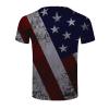 QWENTMTNTY Mens Graphic T-Shirts Patriotic Muscle Short Sleeve Tees Summer Athletic Fitness American Flag Personality Shirt view 4