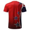 QWENTMTNTY Mens Graphic T-Shirts Patriotic Muscle Short Sleeve Tees Summer Athletic Fitness American Flag Personality Shirt view 4