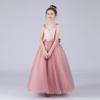 5-14 Girls Bowknot Backless Formal Party Wedding Tulle Dress Pageant Gown Princess Birthday Party Prom Ball Gown Bean Pink 9-10 Years view 4