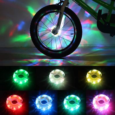 DAWAY Rechargeable Bike Wheel Light - A16 Cool Led Bicycle Tire Light for Kids Adults, 1 Pack, Safety Bike Hub Accessories for Boys Girls Men Women, Waterproof Bright Spoke Light, Fun Cycling Gifts