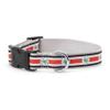 THE WORTHY DOG Ohio State Helmet Decal Dog Collar  Durable Nylon with Woven Ribbon & Quick-Release Buckle, Multicolored, Small view 2