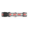 THE WORTHY DOG Ohio State Helmet Decal Dog Collar  Durable Nylon with Woven Ribbon & Quick-Release Buckle, Multicolored, Small view 3