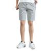 JXGSGOGO Mens Casual Workout Shorts Drawstring Waist with Zipper Pockets Grey US L (Style-C) view 2