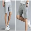 JXGSGOGO Mens Casual Workout Shorts Drawstring Waist with Zipper Pockets Grey US L (Style-C) view 3