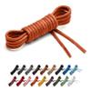 Benchmark Waxed Cotton Dress Shoe Laces - 2 Pairs - 2mm (5/64) Round Shoelaces for Men & Women - 27 to 36 Inch Lengths (27 Inches - 2 Pairs, Burnt Orange) view 1