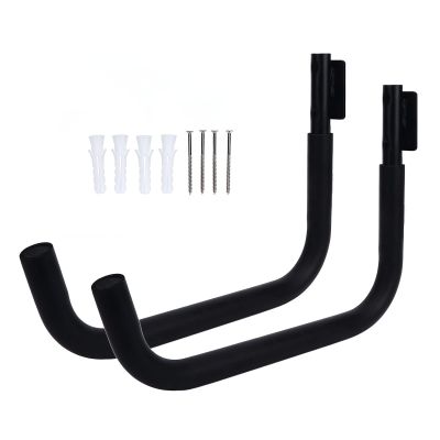 Asixxsix Kayak Storage Rack, 100 lbs Load Bearing Kayak Storage Hooks Heavy Duty Wall Mounted Kayak Rack Canoe Hangers for Surfboard Paddleboard, for Home Garage Dock, 2 Pack