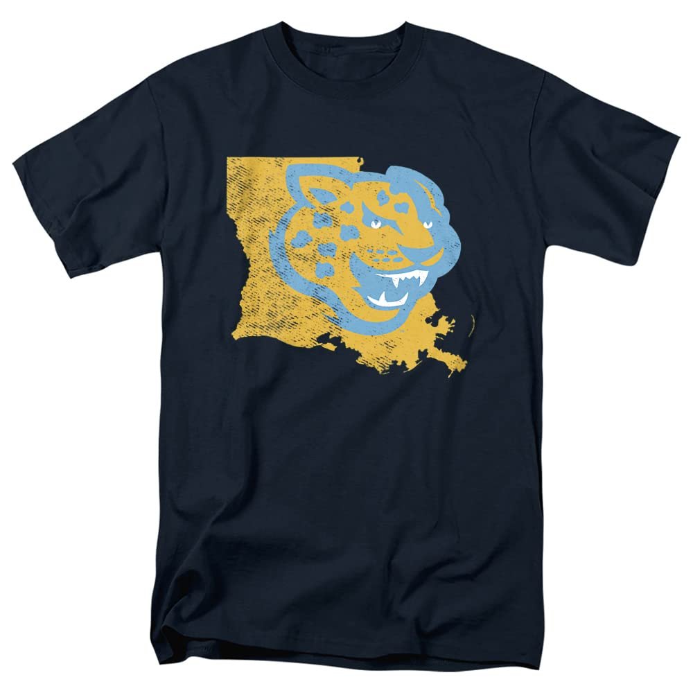 Southern University Official State Shape Unisex Adult T Shirt,State Shape, 5X-Large