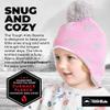 Tough Headwear Kids Winter Hat - Kids Beanies Boys & Girls, Ear Flaps Hat for Kids Large - Hearts view 2