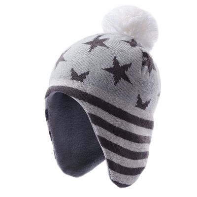 Tough Headwear Kids Winter Hat - Kids Beanies Boys & Girls, Ear Flaps Hat for Kids Medium - Stars and Stripes