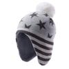 Tough Headwear Kids Winter Hat - Kids Beanies Boys & Girls, Ear Flaps Hat for Kids Medium - Stars and Stripes view 1