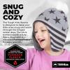 Tough Headwear Kids Winter Hat - Kids Beanies Boys & Girls, Ear Flaps Hat for Kids Medium - Stars and Stripes view 2