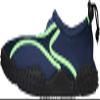 NORTY Wave Aqua Sock - Water Shoes for Men - Swim Shoes for Men - Beach Shoes for Men - Water Socks - Aqua Shoes - Swimming Shoes - Navy, Lime view 2