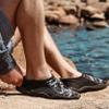 NORTY Wave Aqua Sock - Water Shoes for Men - Swim Shoes for Men - Beach Shoes for Men - Water Socks - Aqua Shoes - Swimming Shoes - Navy, Lime view 4