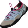 NORTY - Womens Elastic Lacing Aqua Water Shoes for Pool Beach, Surf, Snorkeling, Exercise Slip on Sock, Light Blue, Pink, Grey 41933-8B(M) US view 1