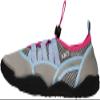 NORTY - Womens Elastic Lacing Aqua Water Shoes for Pool Beach, Surf, Snorkeling, Exercise Slip on Sock, Light Blue, Pink, Grey 41933-8B(M) US view 2