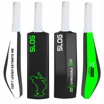 Jaspo SLOG Plastic Tennis Cricket Bat Full Size Bat (34 X 4.5 inch) for All Age Group (SLOG Cricket BAT) (SLOG)