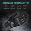 Liovoras Tactical Gloves for Men, Shooting & Motorcycle Gloves with Hard Shell Knuckle Protection & Leather Palm for Airsoft Motorcycle Cycling Paintball Sports Climbing Training Hunting view 2