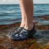 NORTY Wave Aqua Sock - Water Shoes for Men - Swim Shoes for Men - Beach Shoes for Men - Water Socks - Aqua Shoes - Swimming Shoes - Black, White view 2