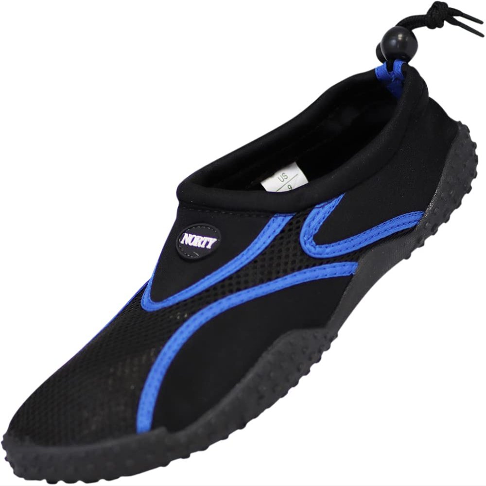 NORTY Wave Aqua Sock - Water Shoes for Men - Swim Shoes for Men - Beach Shoes for Men - Water Socks - Aqua Shoes - Swimming Shoes - Black, Royal