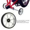 Folding Bike Easy Wheel Aluminum Alloy Rolling Wheel with Rubber Tire for 3sixty Folding Bicycle Replacement Transport Wheel (Silver) view 3