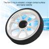 Folding Bike Easy Wheel Aluminum Alloy Rolling Wheel with Rubber Tire for 3sixty Folding Bicycle Replacement Transport Wheel (Silver) view 4