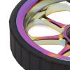 VBESTLIFE Folding Easy Wheel, 82mm Dia Aluminum Alloy Widened Bearing Easywheel Fits for Brompton 3sixty Folding Bike(Multi-Colors) view 2
