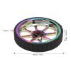 VBESTLIFE Folding Easy Wheel, 82mm Dia Aluminum Alloy Widened Bearing Easywheel Fits for Brompton 3sixty Folding Bike(Multi-Colors) view 4