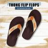 NORTY 11 Men's Thong Sandals - Comfortable Flip Flops for Men - Perfect for Beach, Pool, and Casual Wear - Camel/Brown view 2