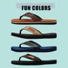 NORTY 11 Men's Thong Sandals - Comfortable Flip Flops for Men - Perfect for Beach, Pool, and Casual Wear - Camel/Brown view 4
