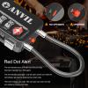 ANVIL TSA Locks for Luggage with Search Alert: Durable Cable Combination Locks, TSA Approved - Secure Travel Locks for Suitcases, Backpacks & Gun Cases (4, Black) view 4