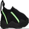 NORTY Wave Aqua Sock - Water Shoes for Kids - Swim Shoes for Kids - Beach Shoes for Kids - Water Socks - Aqua Shoes - Swimming Shoes - Black, Lime view 3