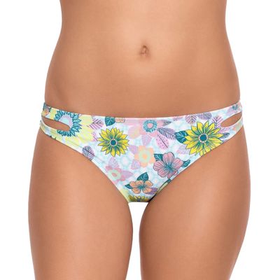 Salt + Cove Swim Junior Printed Cut-Out Bikini Bottoms $25 Blue XL