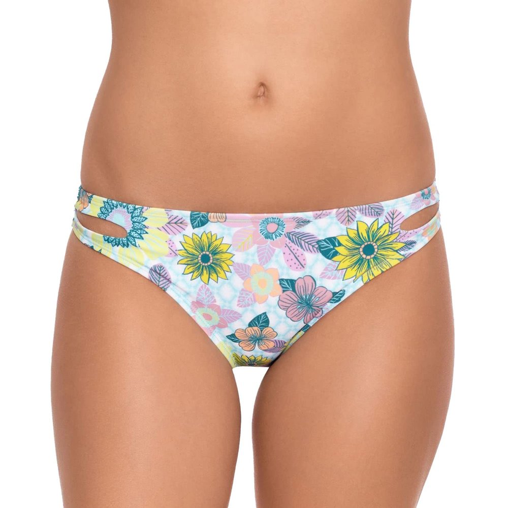 Salt + Cove Swim Junior Printed Cut-Out Bikini Bottoms $25 Blue XL