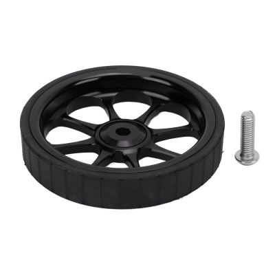 VBESTLIFE Folding Easy Wheel, 82mm Dia Aluminum Alloy Widened Bearing Easywheel Fits for Brompton 3sixty Folding Bike(Black)