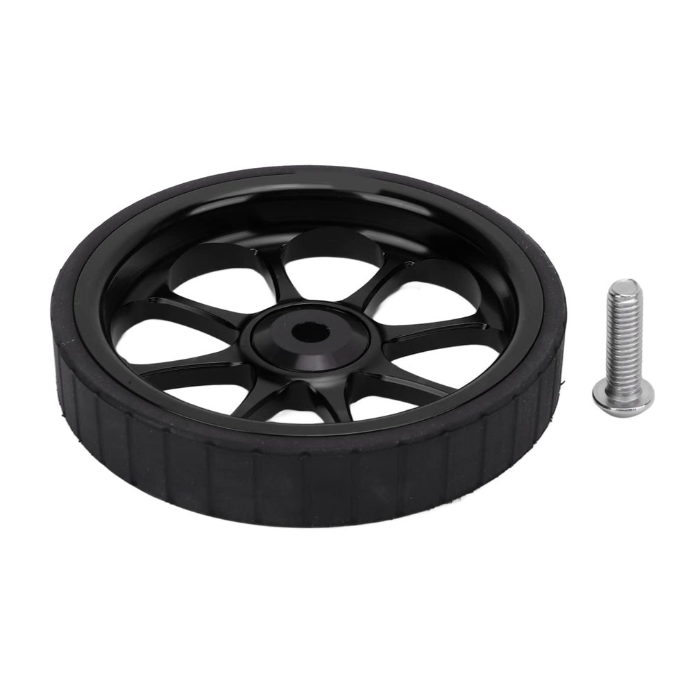 VBESTLIFE Folding Easy Wheel, 82mm Dia Aluminum Alloy Widened Bearing Easywheel Fits for Brompton 3sixty Folding Bike(Black)