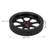 VBESTLIFE Folding Easy Wheel, 82mm Dia Aluminum Alloy Widened Bearing Easywheel Fits for Brompton 3sixty Folding Bike(Black) view 4