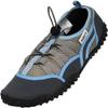 NORTY - Mens Elastic Lacing Aqua Water Shoes for Pool Beach, Surf, Snorkeling, Exercise Slip on Sock, Charcoal, Blue 41931-11D(M) US view 1