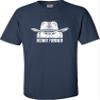 4X-Large Navy Blue Unisex Meowdy Purrdner Funny Cat Lover Gift Idea T-Shirt view 3