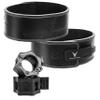 Top-Grain Leather 10mm Thick 4 Wide Quick Adjustable Metal Lever Powerlifting Belt for Men and Women (XXL) + Barbell Collars view 1